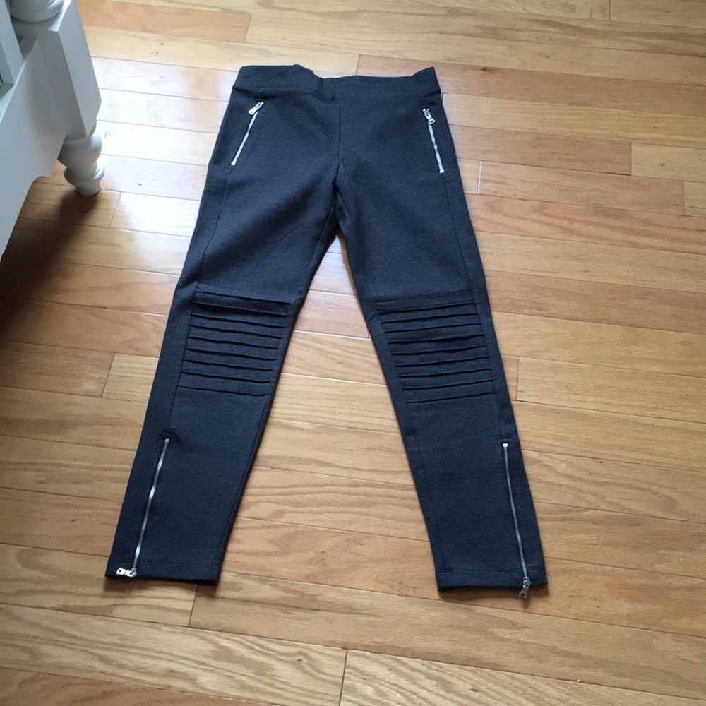 Gap Moto Ponte Leggings Gray Sz Medium NWOT